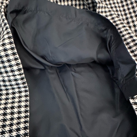 Vintage Wool Houndstooth Pencil Midi Skirt Lined Retro Classic - Picture 6 of 9